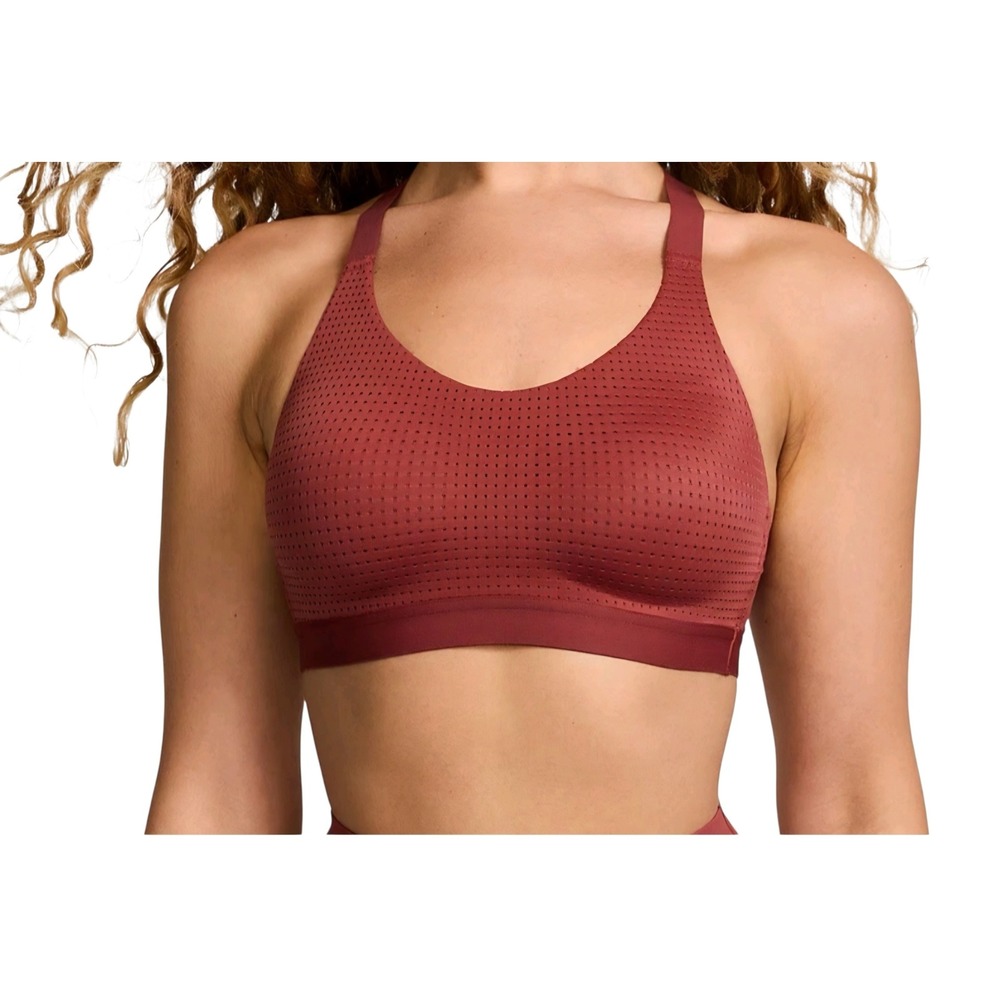 Victoria's Secret VSX Racerback Mesh Sports Bra Padded Racerback Brown 32C